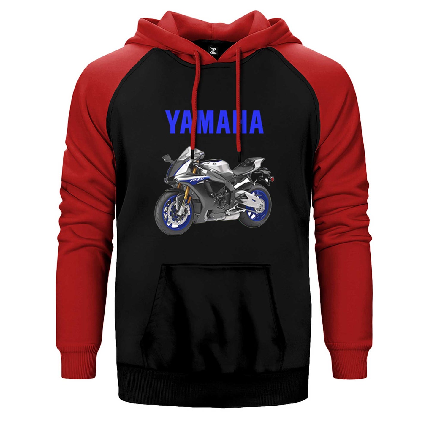 Yamaha Text R1M Çift Renk Reglan Kol Sweatshirt / Hoodie