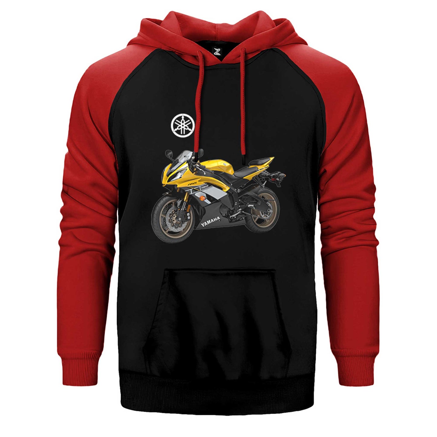 Yamaha YZF-R1 Supersport Çift Renk Reglan Kol Sweatshirt / Hoodie