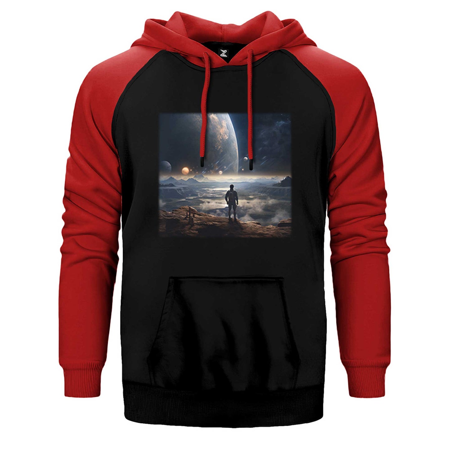 Space Museum Çift Renk Reglan Kol Sweatshirt / Hoodie