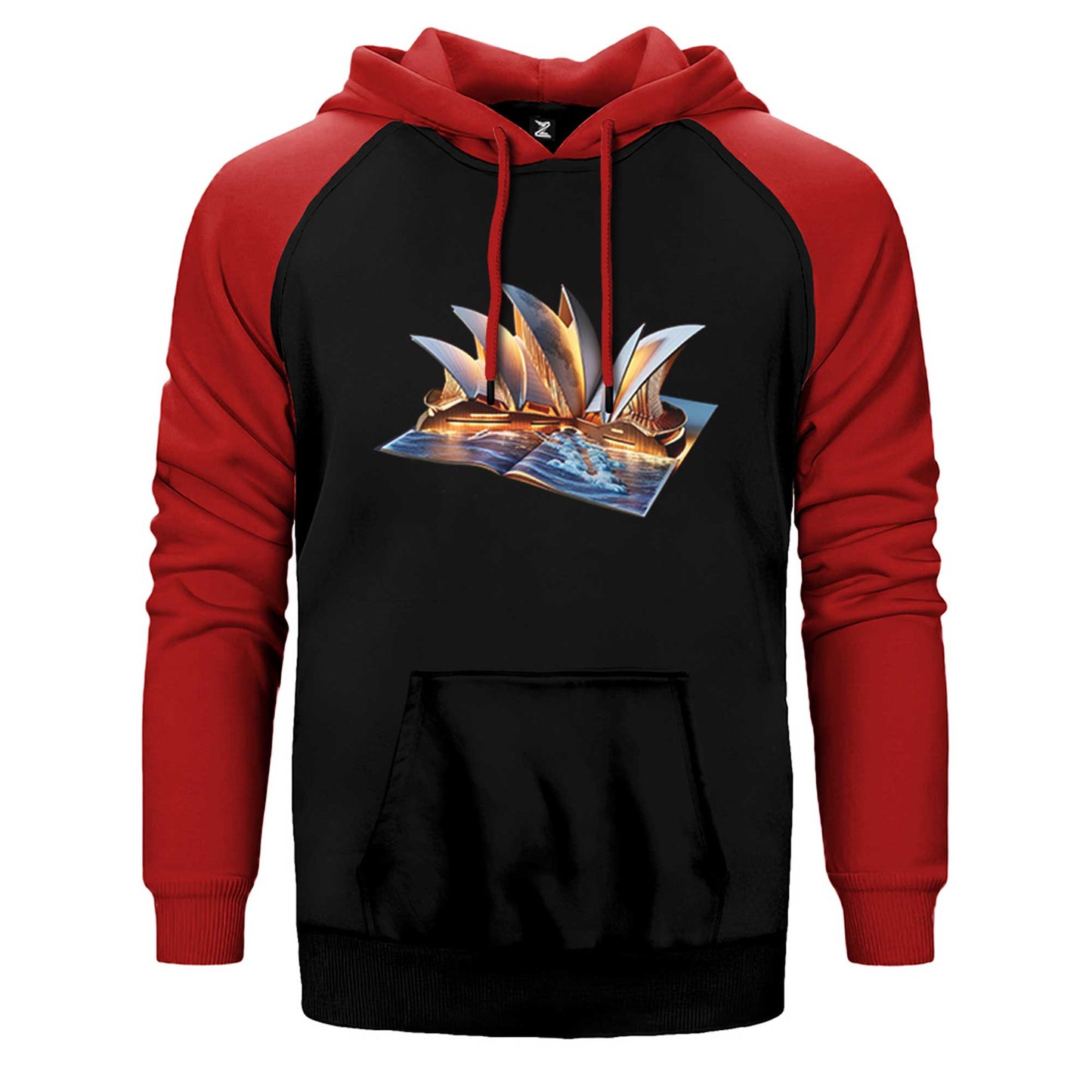 Sydney View Book Çift Renk Reglan Kol Sweatshirt / Hoodie