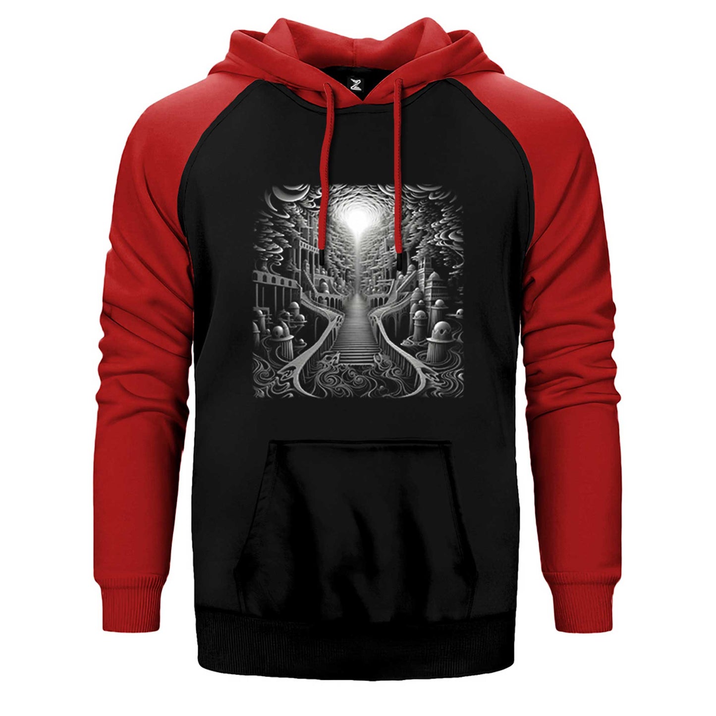 Underground City Çift Renk Reglan Kol Sweatshirt / Hoodie