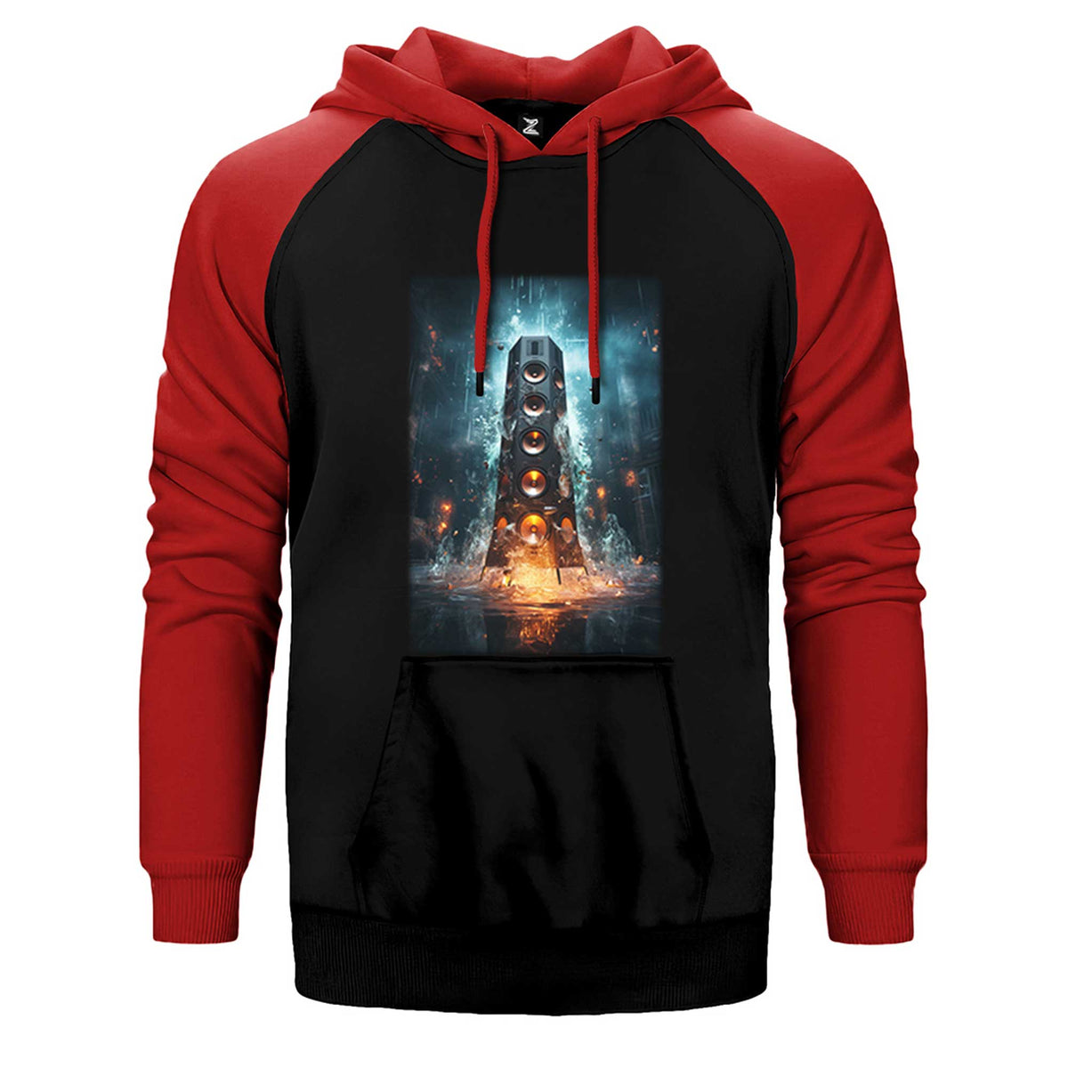 Underground Sewer Party Çift Renk Reglan Kol Sweatshirt / Hoodie