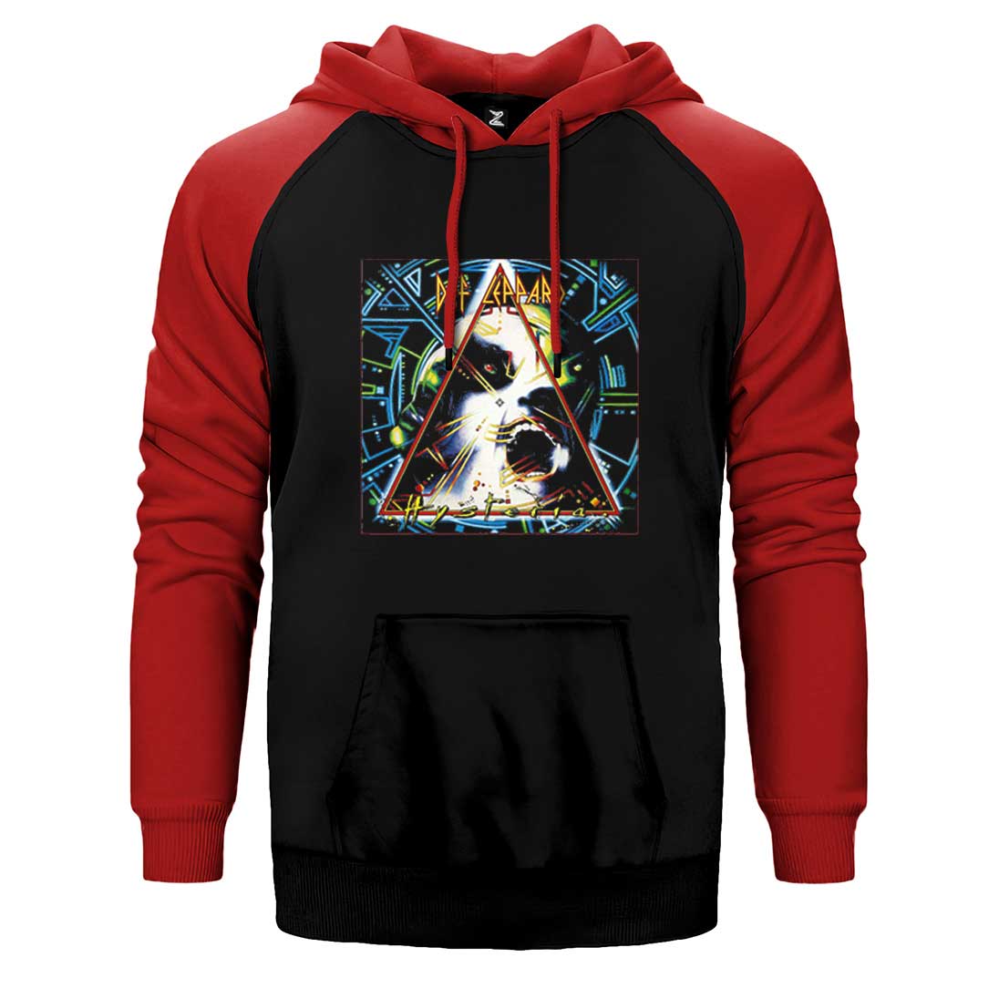 Def Leppard Hysteria Çift Renk Reglan Kol Sweatshirt / Hoodie