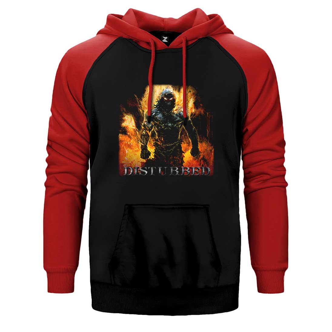 Disturbed Indestructible Çift Renk Reglan Kol Sweatshirt / Hoodie