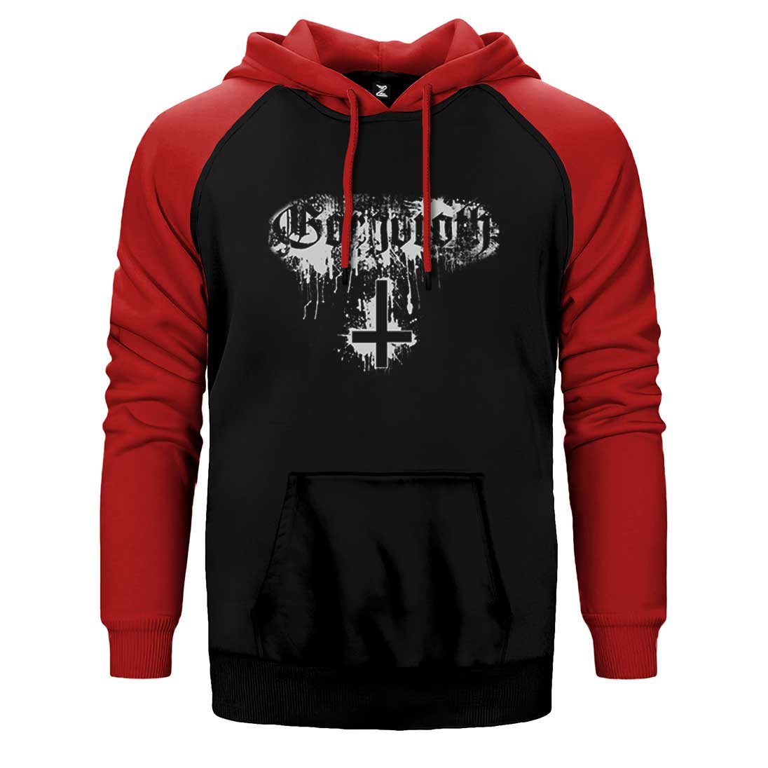 Gorgoroth Amblem Çift Renk Reglan Kol Sweatshirt / Hoodie