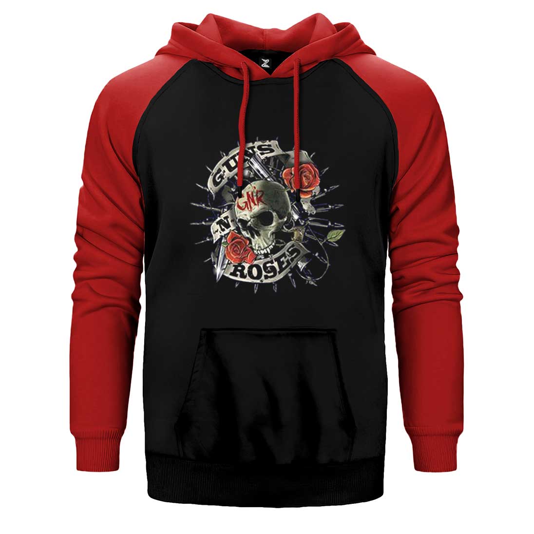 Gun N Roses Firepower Çift Renk Reglan Kol Sweatshirt / Hoodie