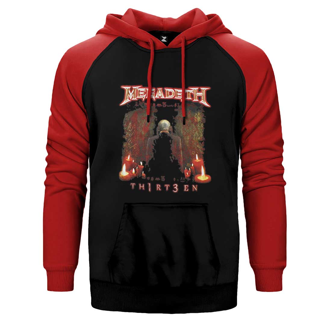 Megadeth Thirteen Çift Renk Reglan Kol Sweatshirt / Hoodie