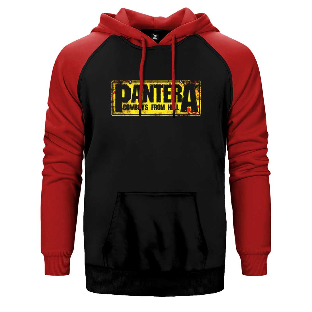 Pantera Cowboys from Hell Text Çift Renk Reglan Kol Sweatshirt / Hoodie