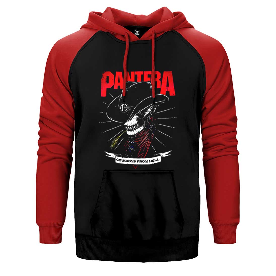 Pantera Cowboys Çift Renk Reglan Kol Sweatshirt / Hoodie