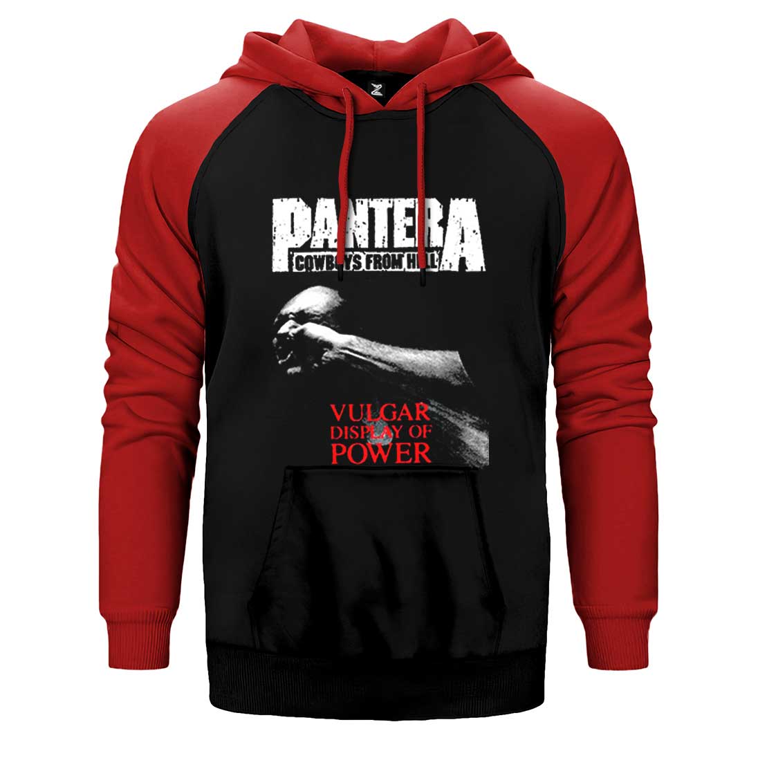 Pantera Vulgar Display Of Power Çift Renk Reglan Kol Sweatshirt / Hoodie