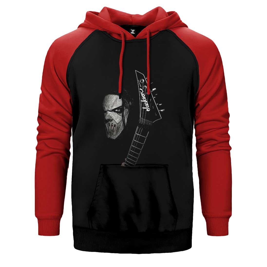Slipknot Mick Thomson Guitar Çift Renk Reglan Kol Sweatshirt / Hoodie