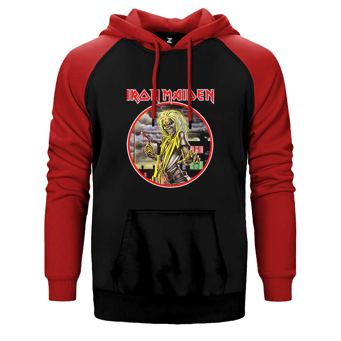 Iron Maiden Killers Çift Renk Reglan Kol Sweatshirt / Hoodie
