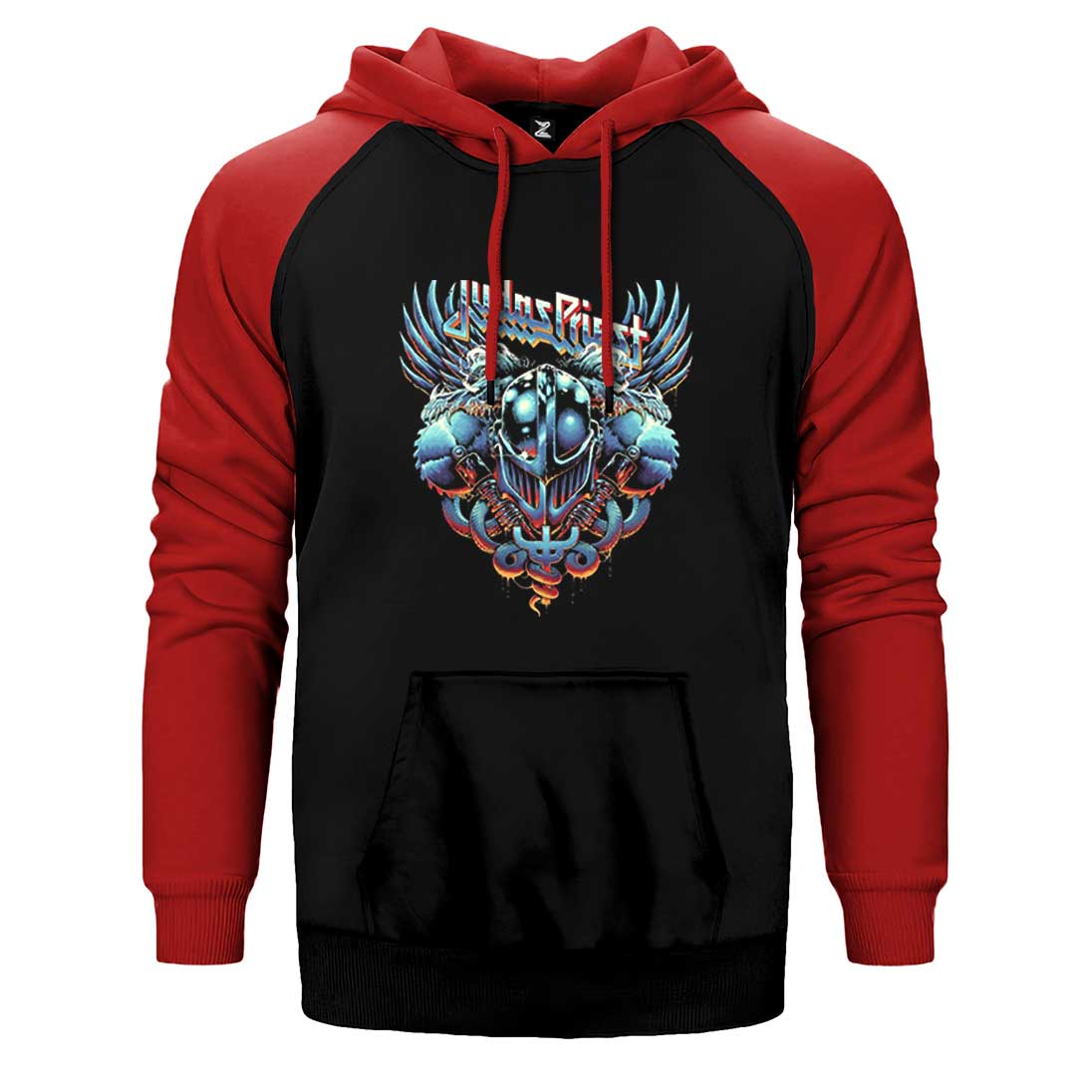 Judas Priest Painkiller Facing Çift Renk Reglan Kol Sweatshirt / Hoodie