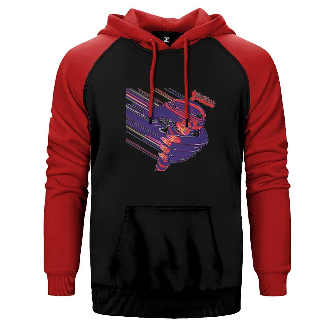 Judas Priest Turbo Çift Renk Reglan Kol Sweatshirt / Hoodie