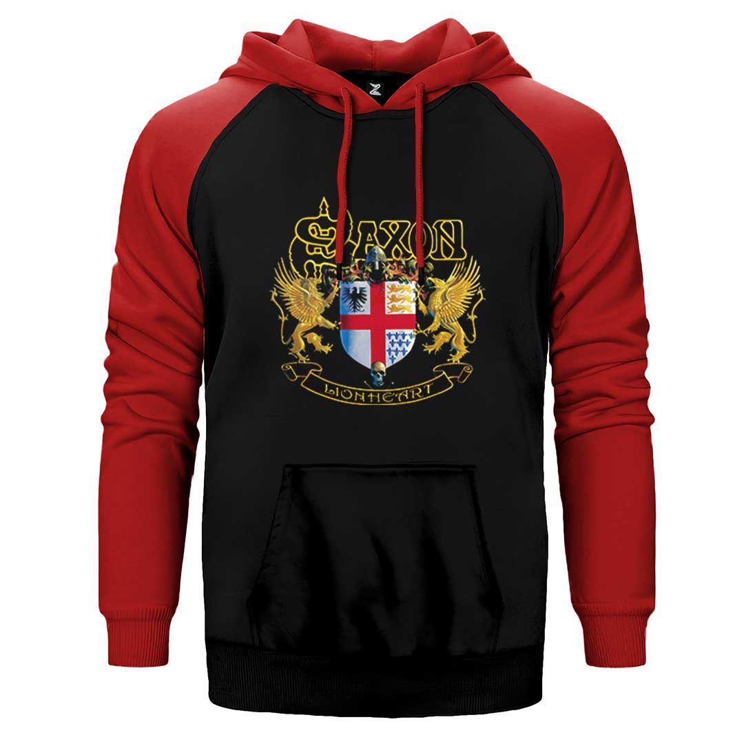 Saxon Lionheart Çift Renk Reglan Kol Sweatshirt / Hoodie