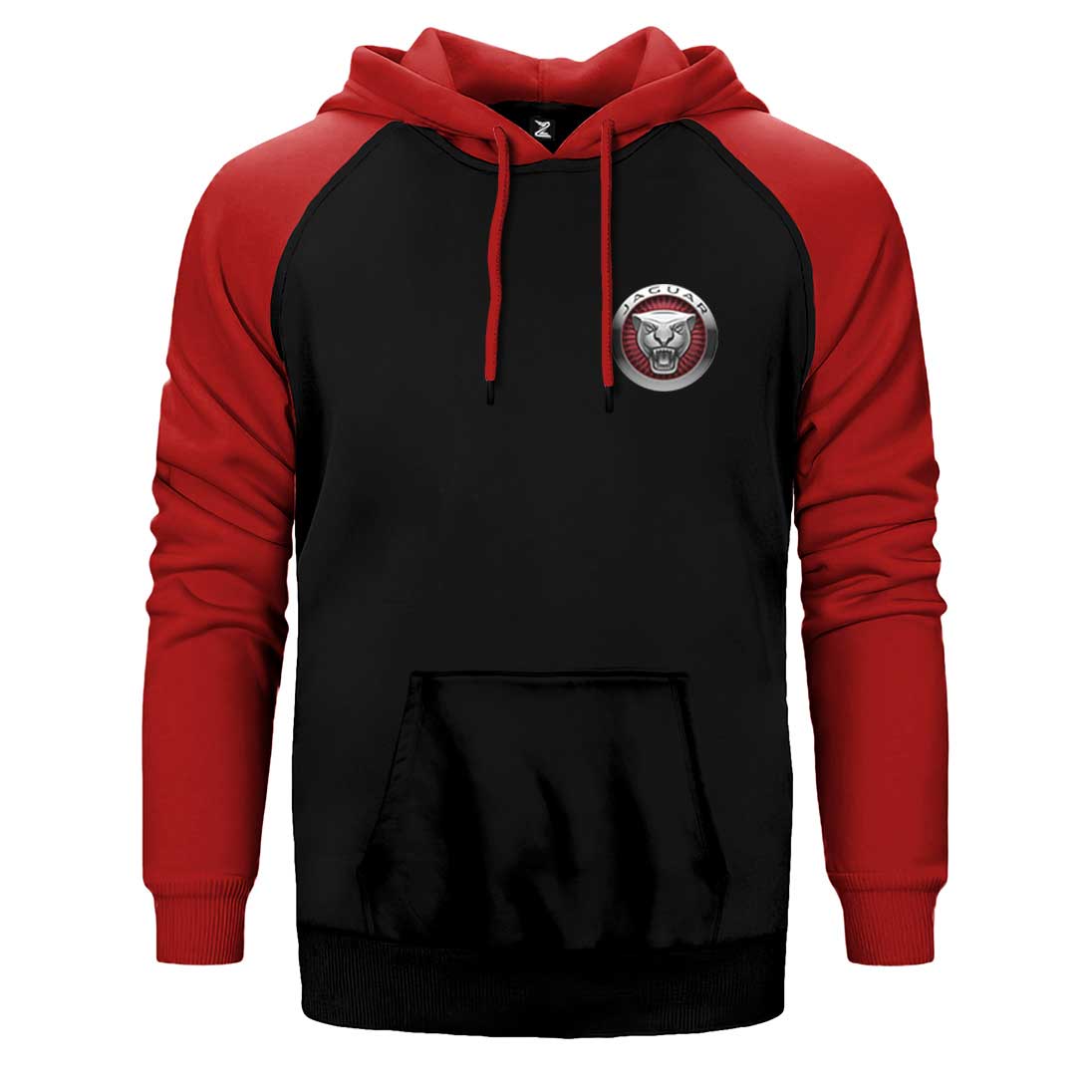Jaguar Color Logo Çift Renk Reglan Kol Sweatshirt / Hoodie