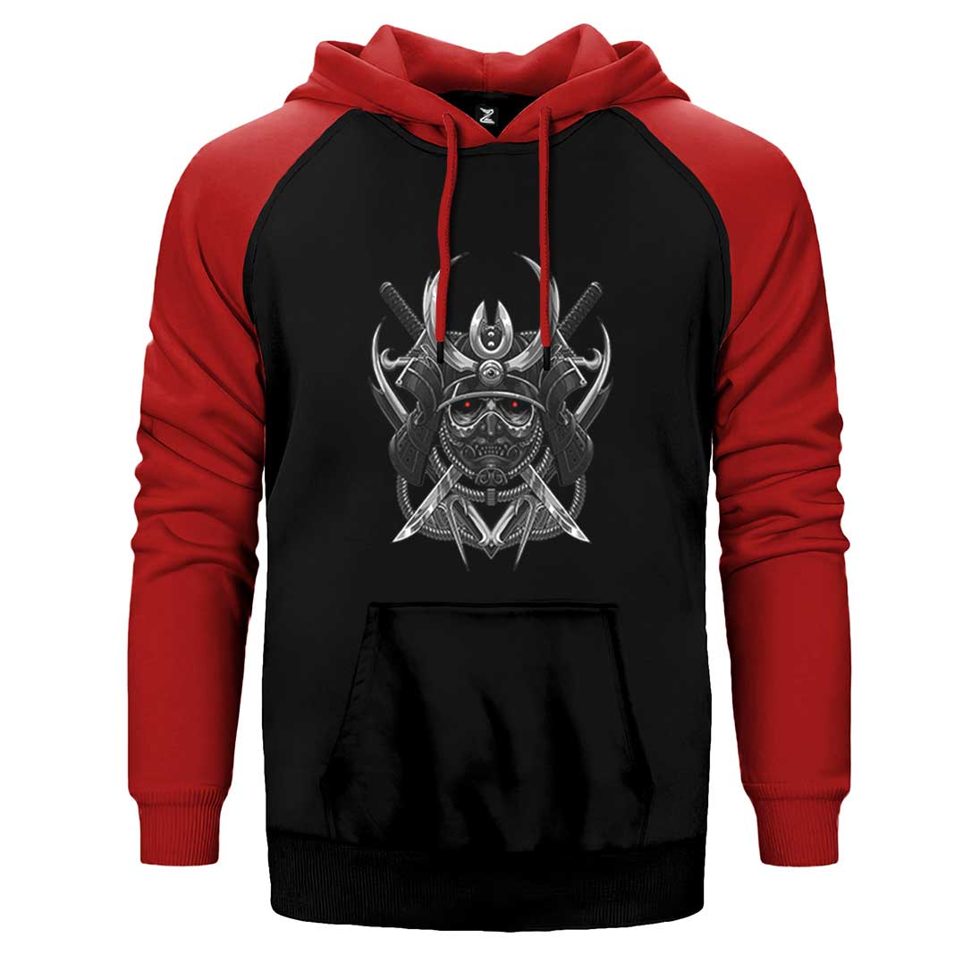 Samurai Black Çift Renk Reglan Kol Sweatshirt / Hoodie