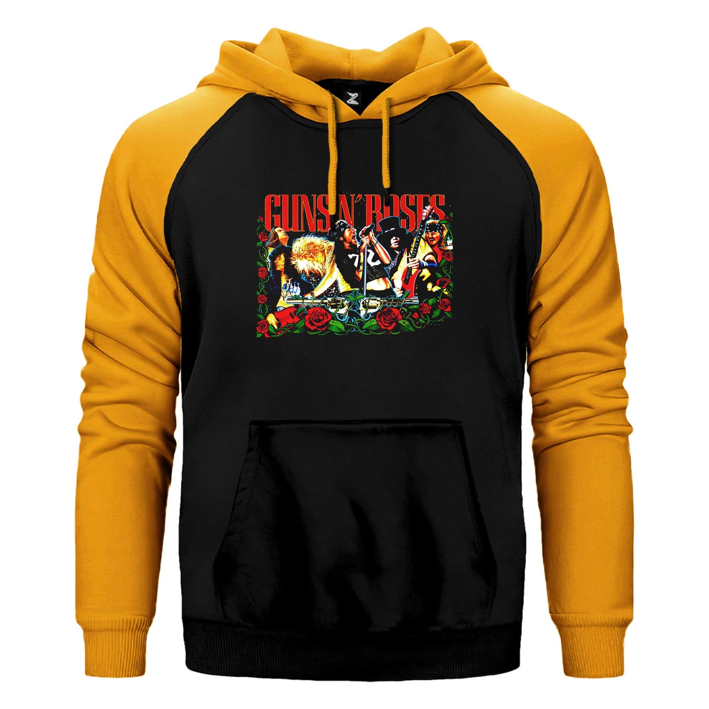 Guns N Roses Grup Konser Çift Renk Reglan Kol Sweatshirt / Hoodie