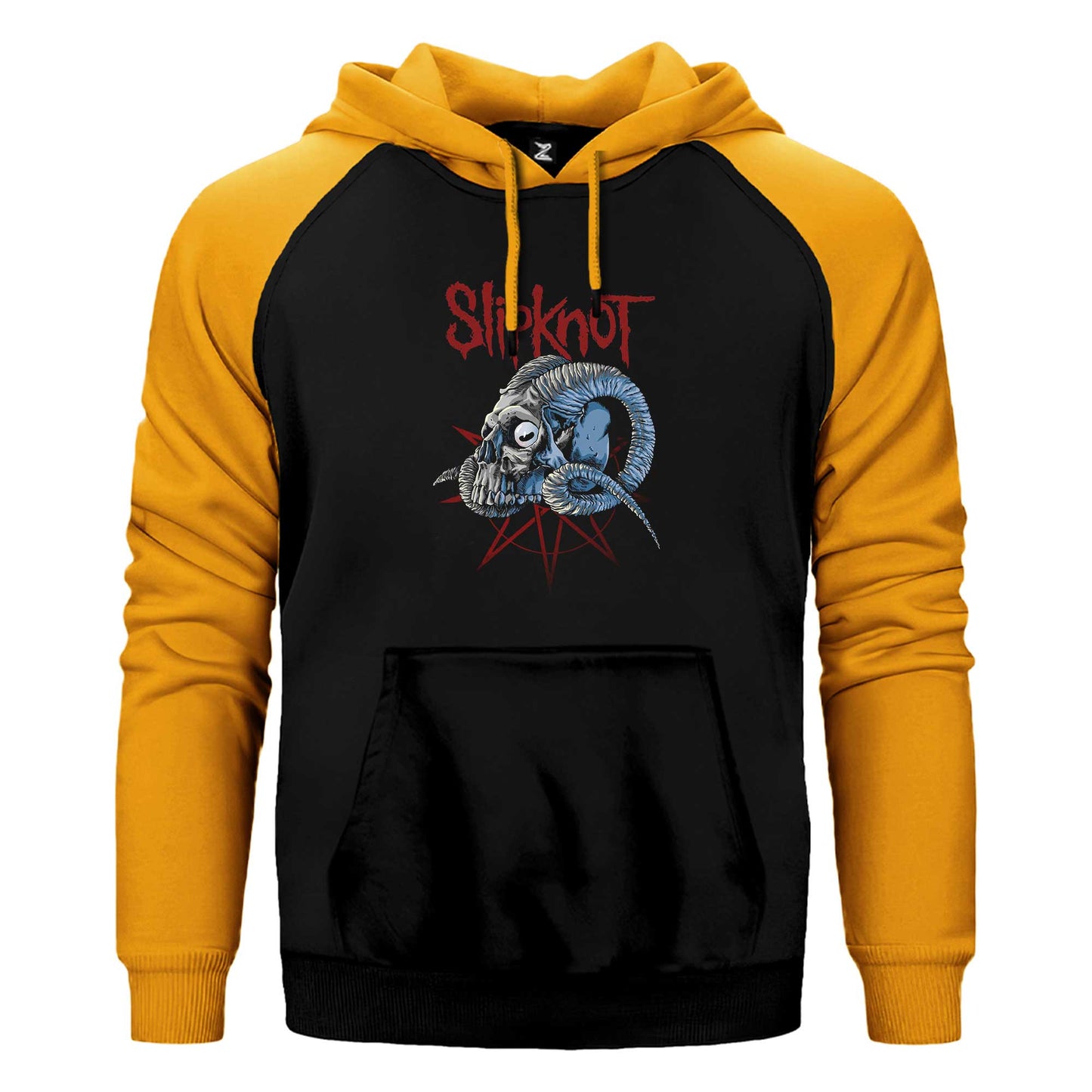Slipknot Ram Head Çift Renk Reglan Kol Sweatshirt / Hoodie