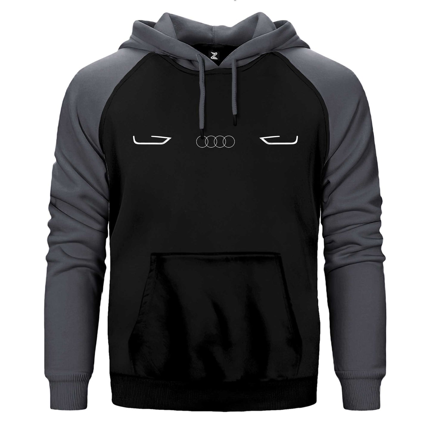 Audi Far ve Panjur Çift Renk Reglan Kol Sweatshirt / Hoodie