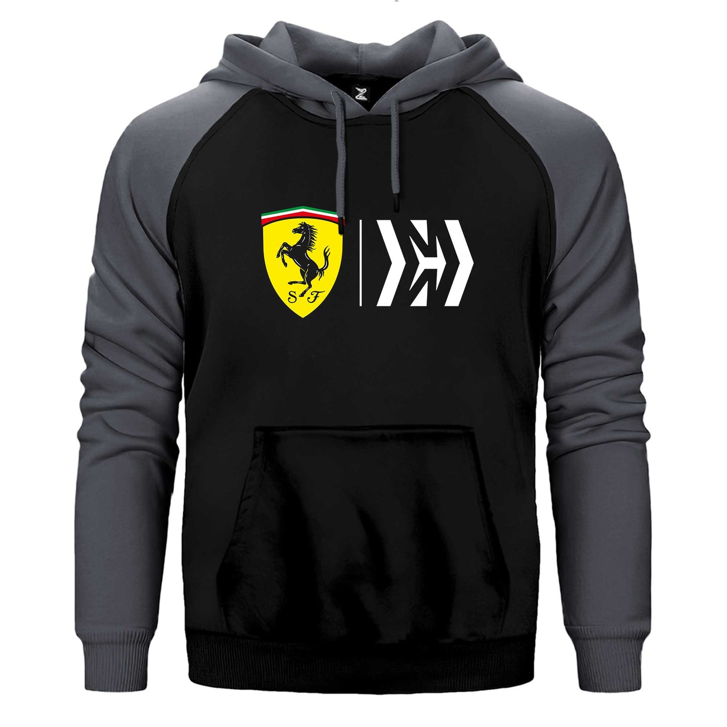 Scuderia Ferrari Mission Çift Renk Reglan Kol Sweatshirt / Hoodie