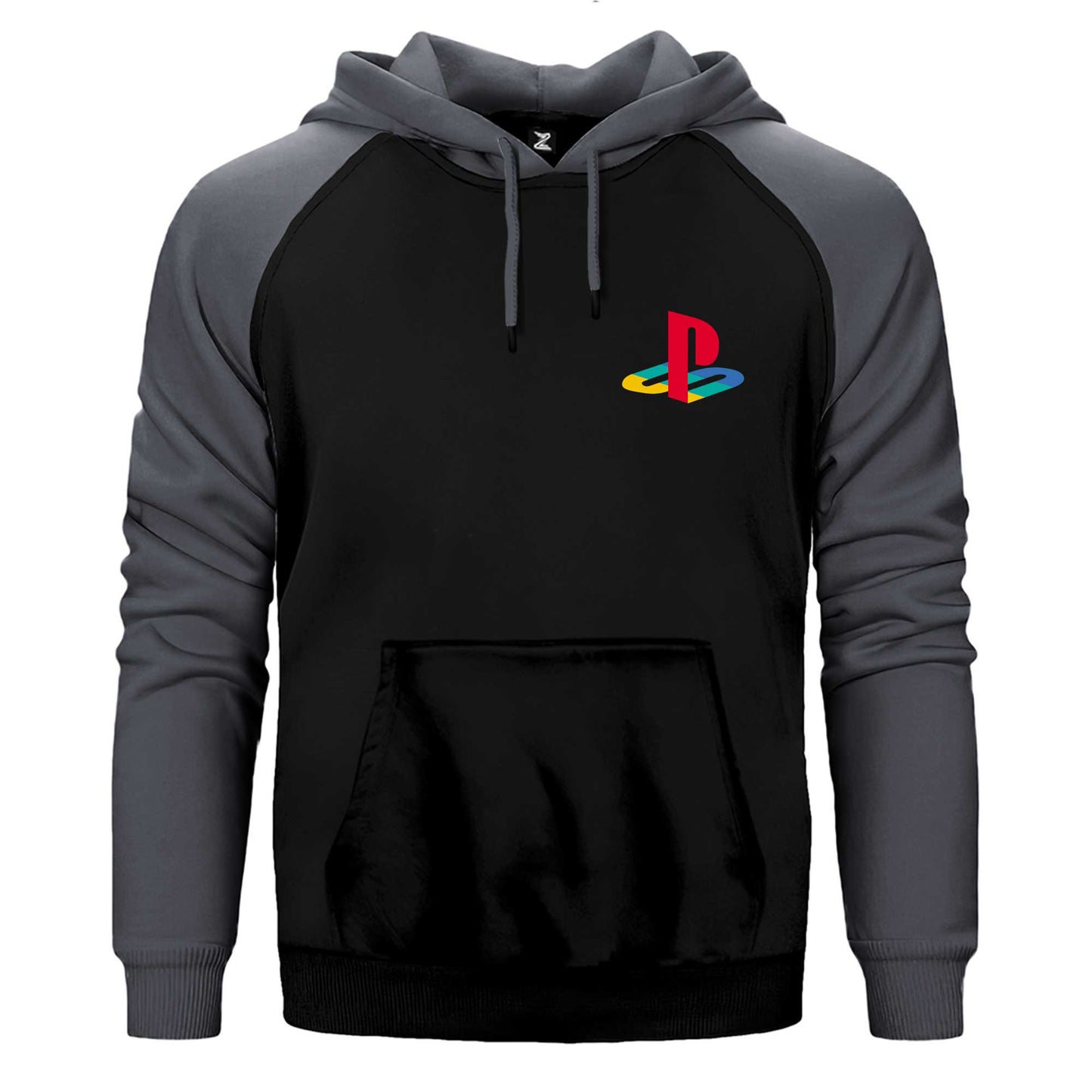 Playstation Logo Color Çift Renk Reglan Kol Sweatshirt / Hoodie