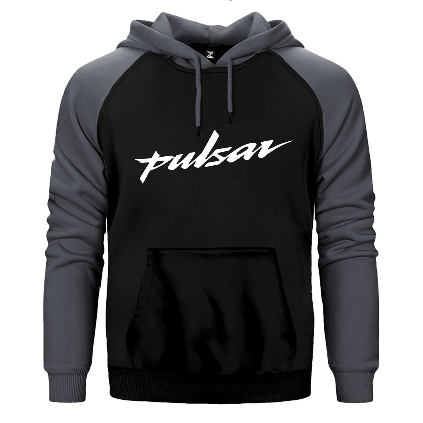 Pulsar Logo Çift Renk Reglan Kol Sweatshirt / Hoodie