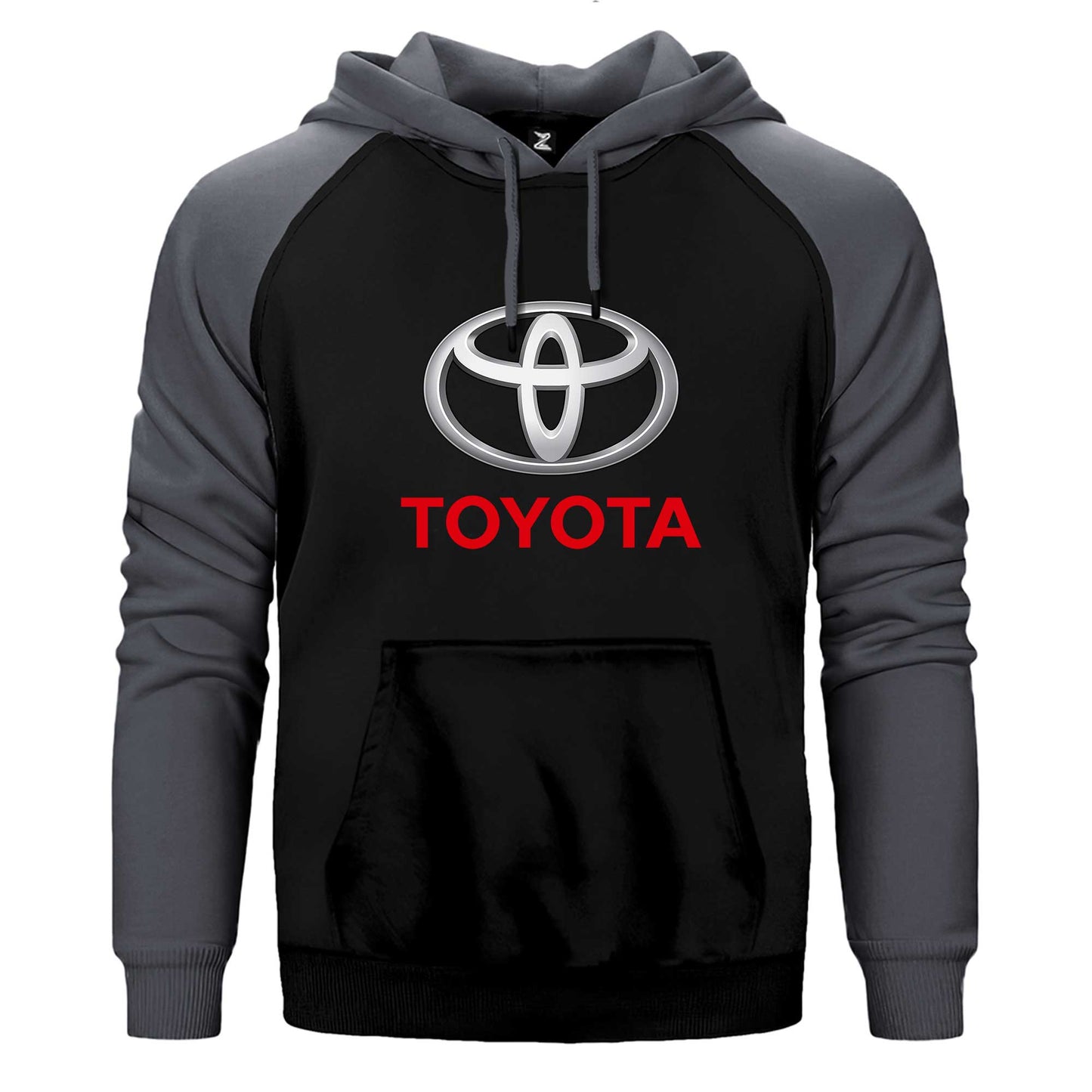 Toyata Text Logo Çift Renk Reglan Kol Sweatshirt / Hoodie