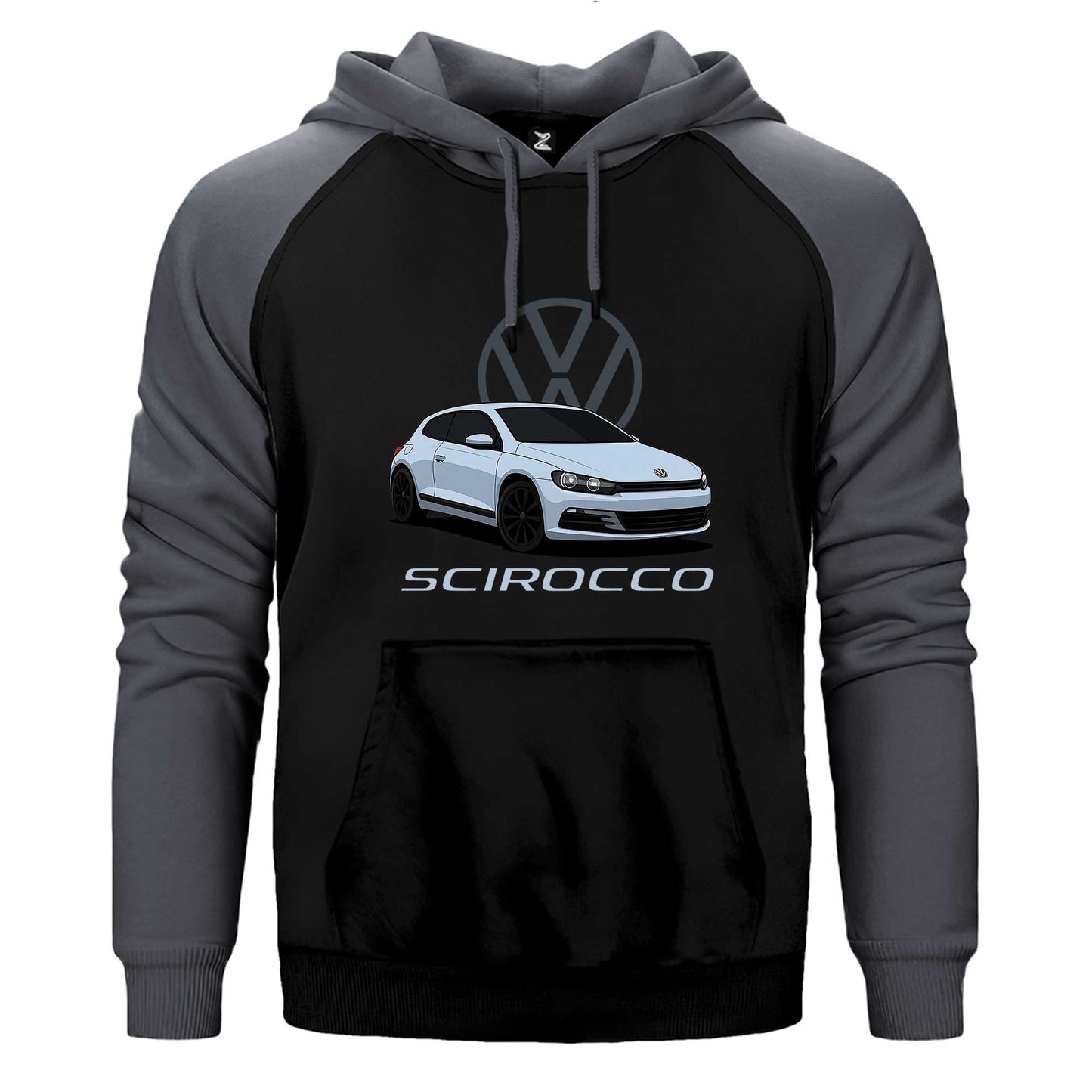 Volkswagen Scirocco Çift Renk Reglan Kol Sweatshirt / Hoodie