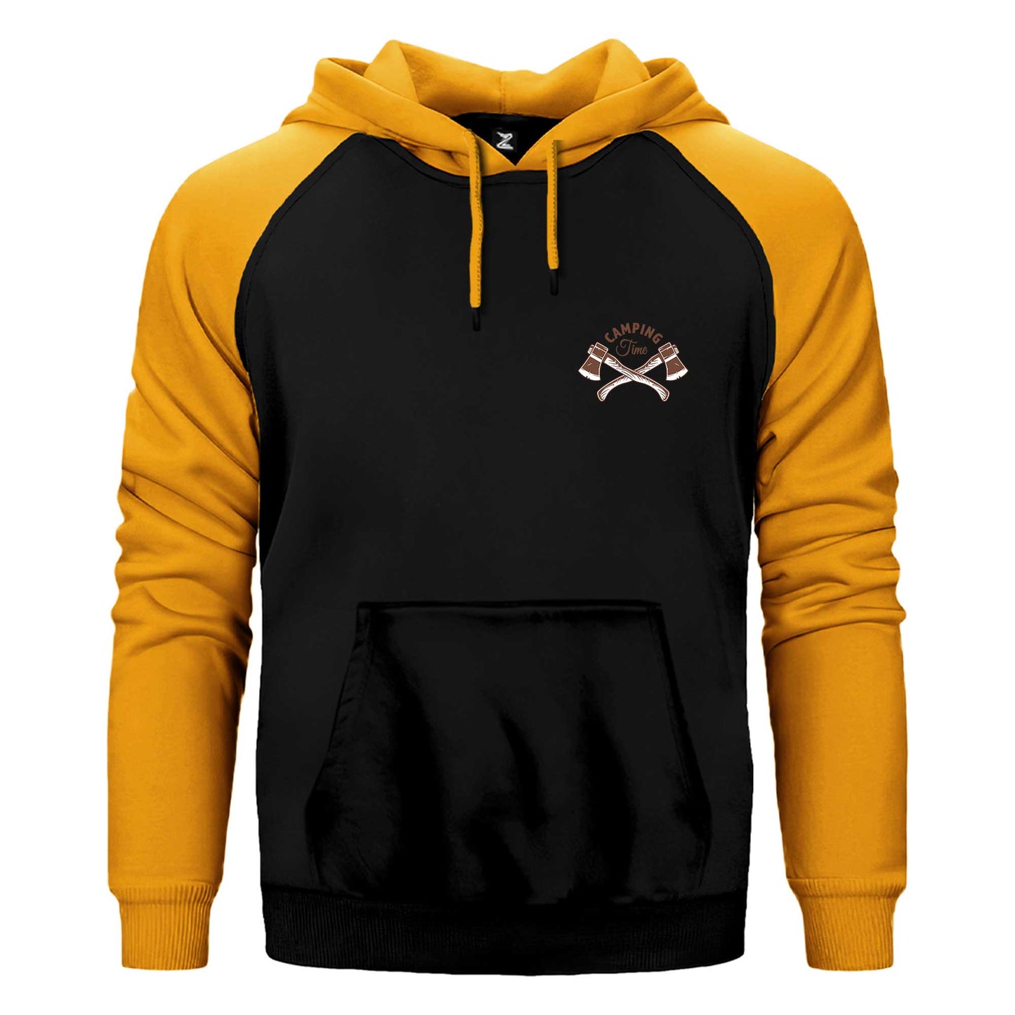 Camping Time Çift Renk Reglan Kol Sweatshirt / Hoodie