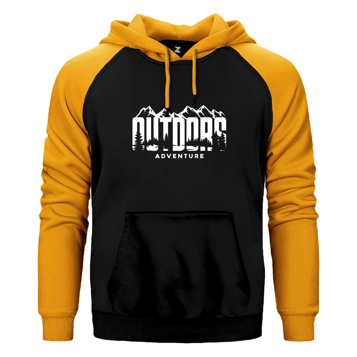 Outdors Adventure Çift Renk Reglan Kol Sweatshirt / Hoodie