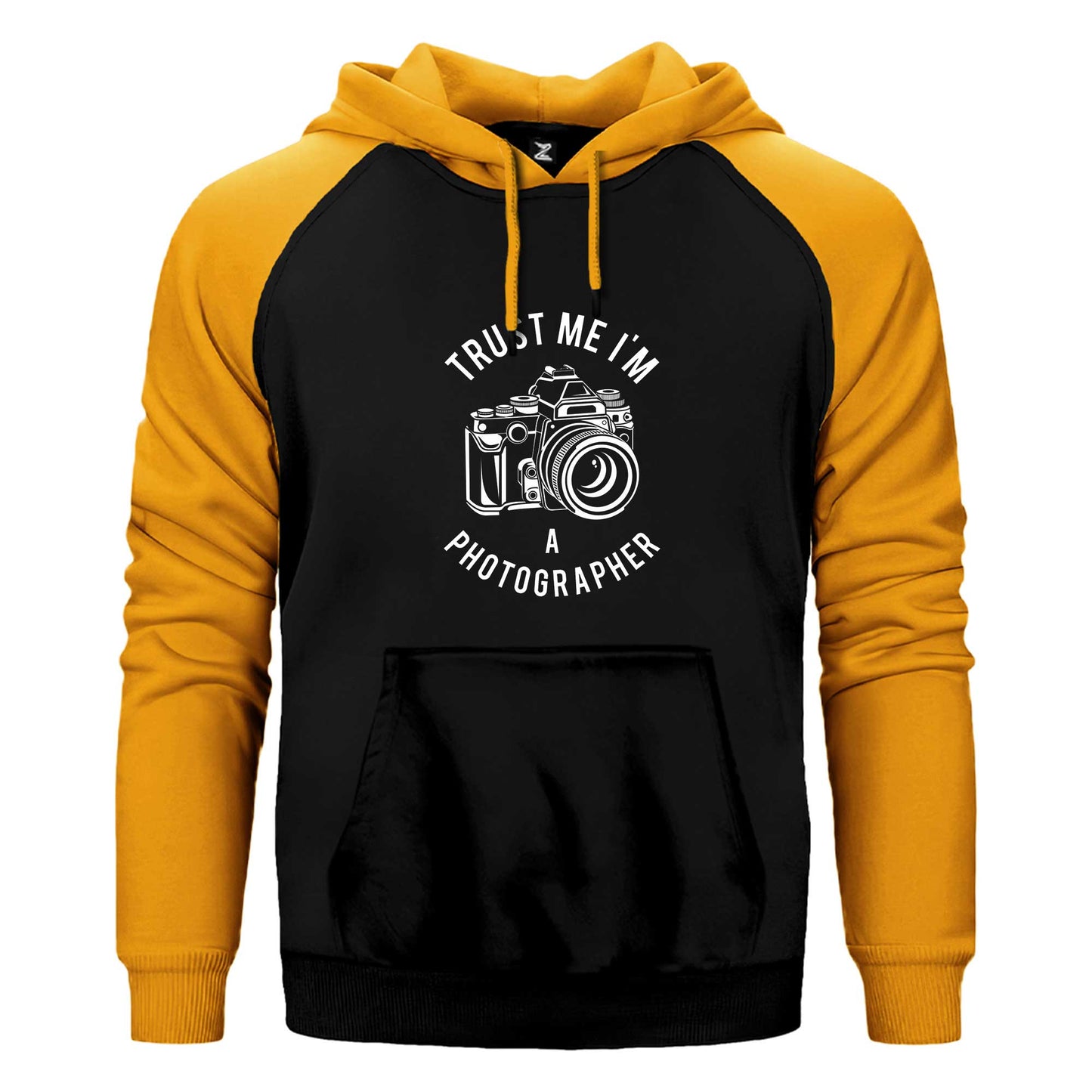 Photographer Çift Renk Reglan Kol Sweatshirt / Hoodie