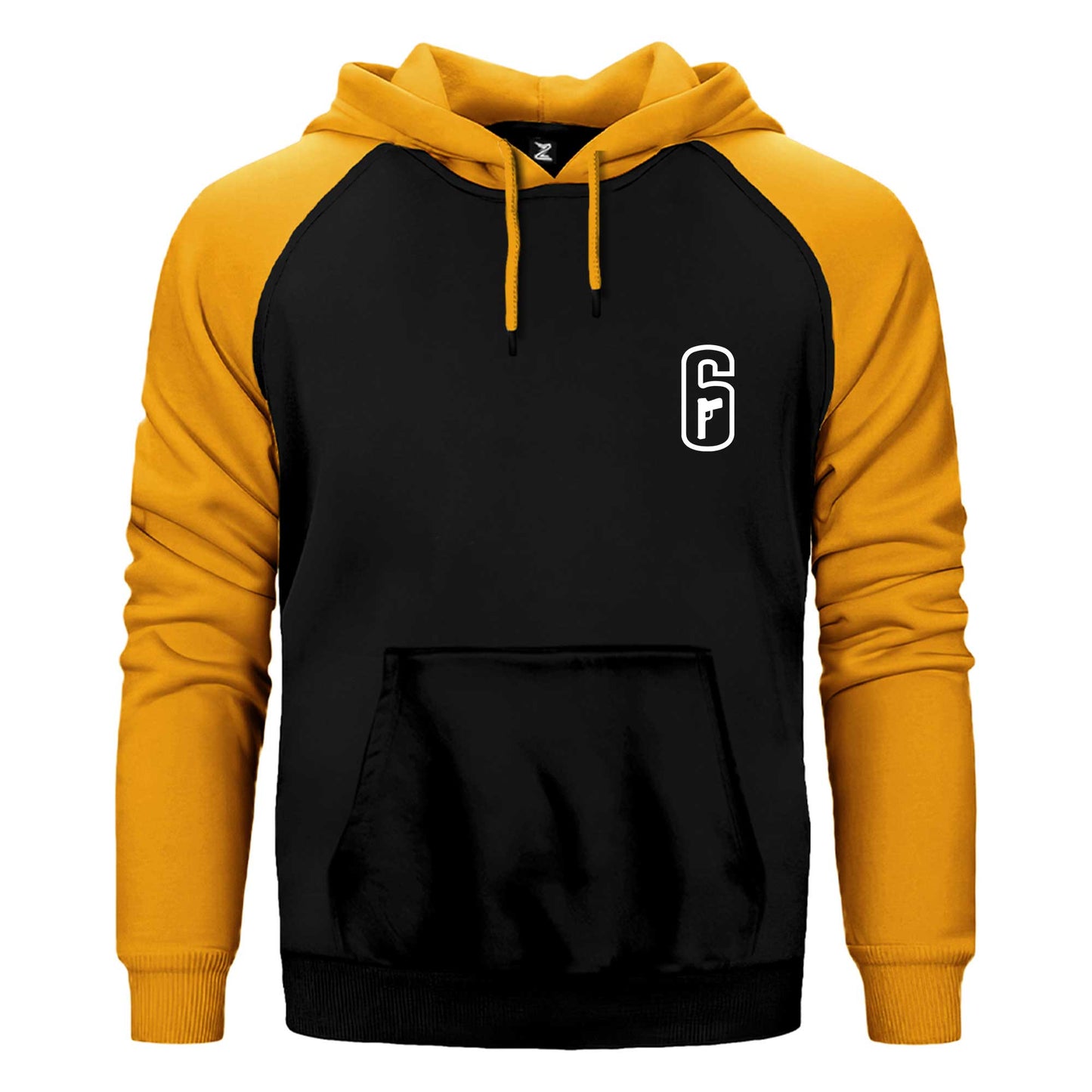 Rainbow Six Amblem White Çift Renk Reglan Kol Sweatshirt / Hoodie