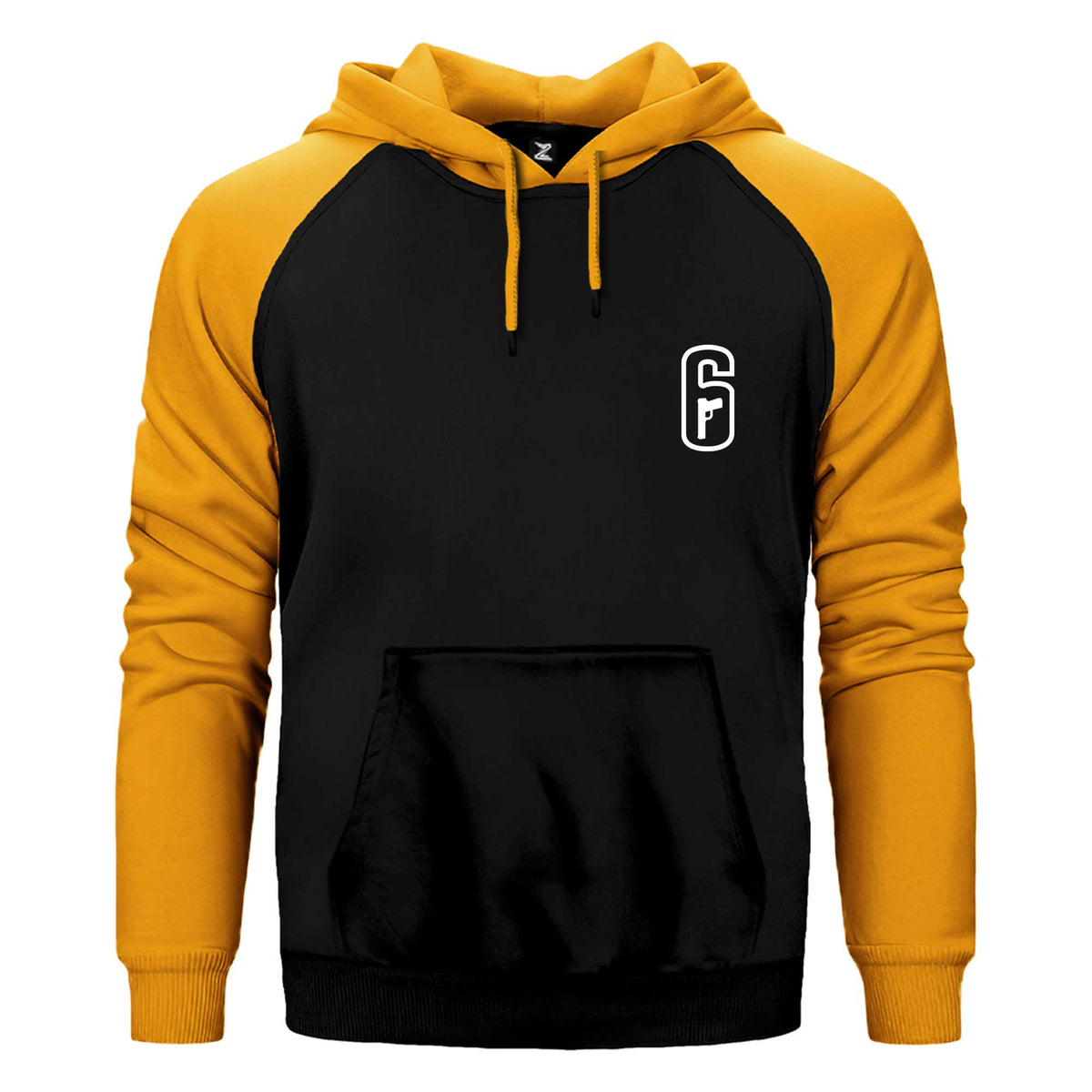 Rainbow Six Amblem White Çift Renk Reglan Kol Sweatshirt / Hoodie