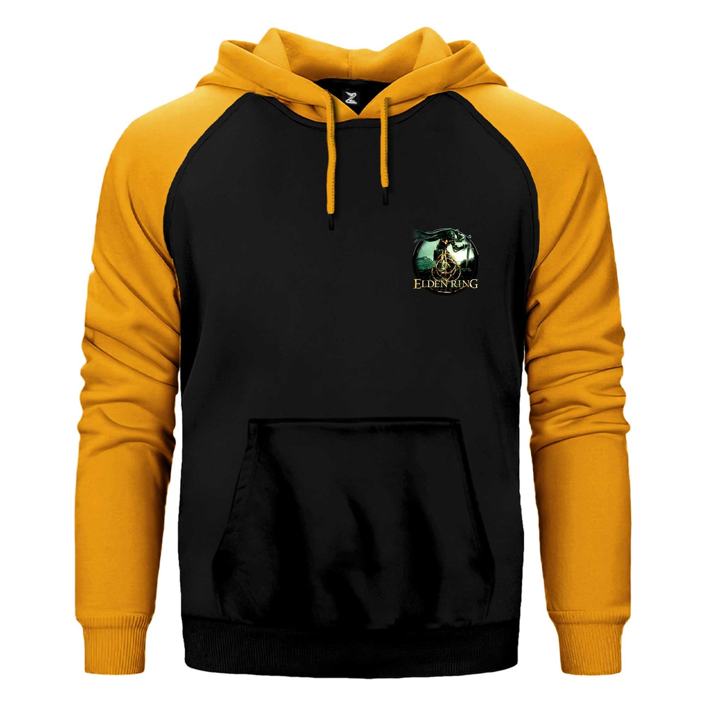Elden Ring Text Icon Çift Renk Reglan Kol Sweatshirt / Hoodie