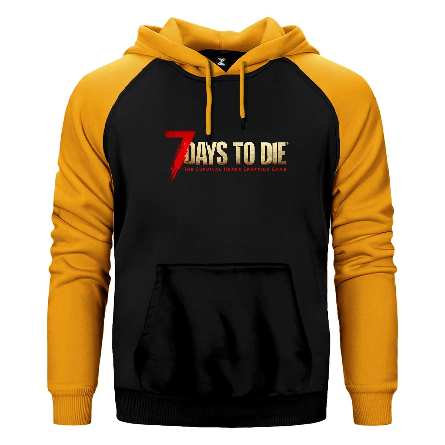 7 Days To Die Logo Çift Renk Reglan Kol Sweatshirt / Hoodie