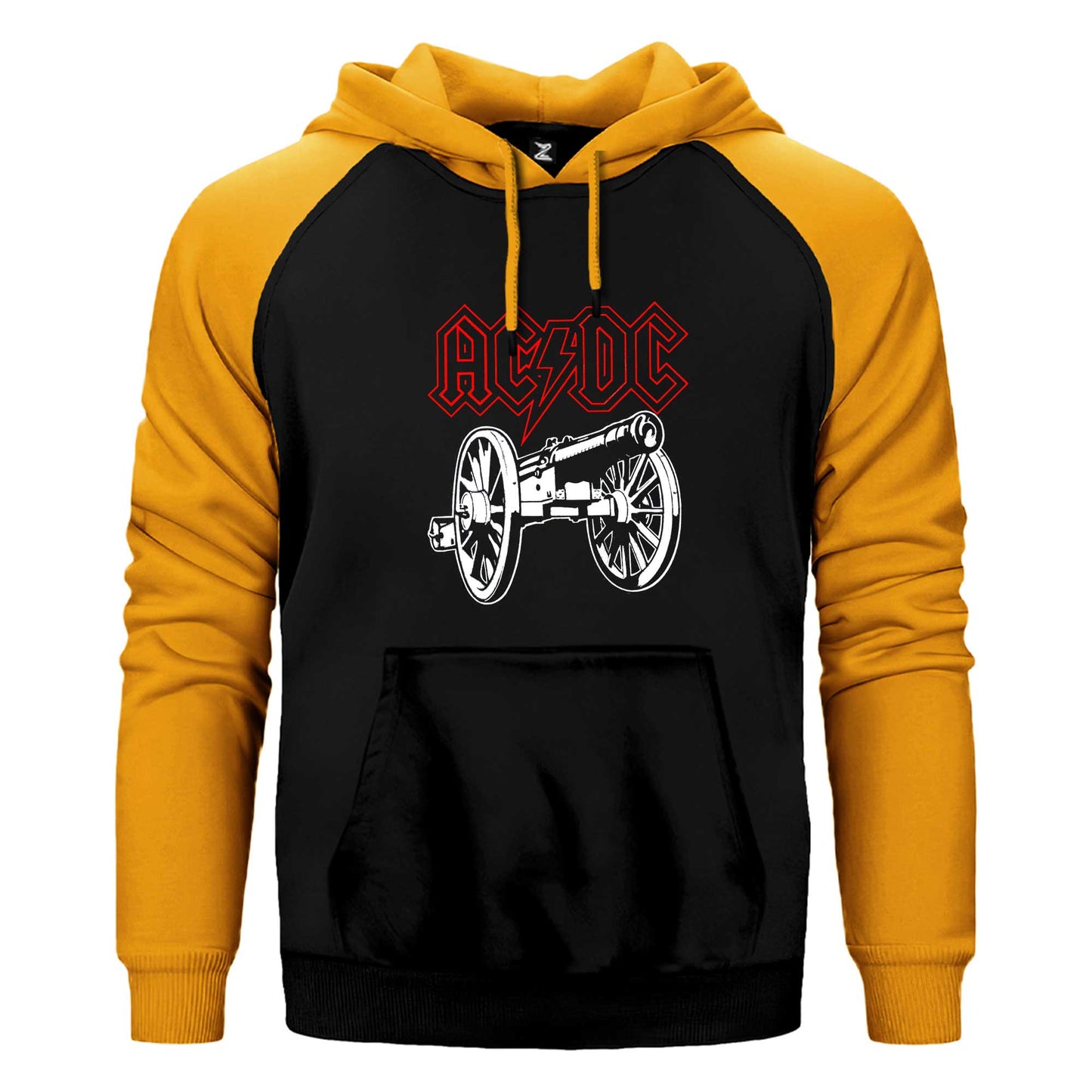 Ac Dc About Rock Cannon Çift Renk Reglan Kol Sweatshirt / Hoodie