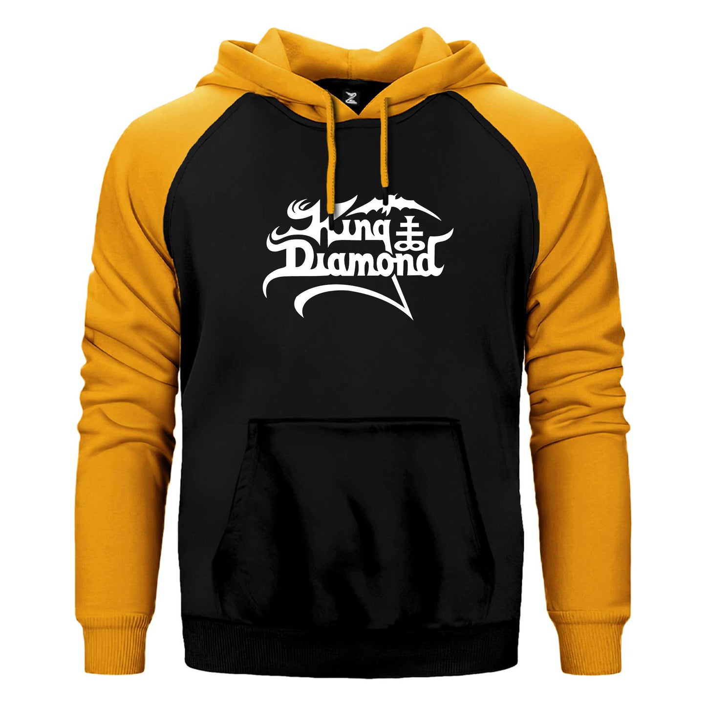 King Diamonds White Logo Çift Renk Reglan Kol Sweatshirt / Hoodie