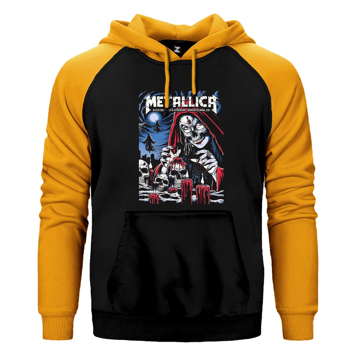 Metallica 2025 Tour Çift Renk Reglan Kol Sweatshirt / Hoodie