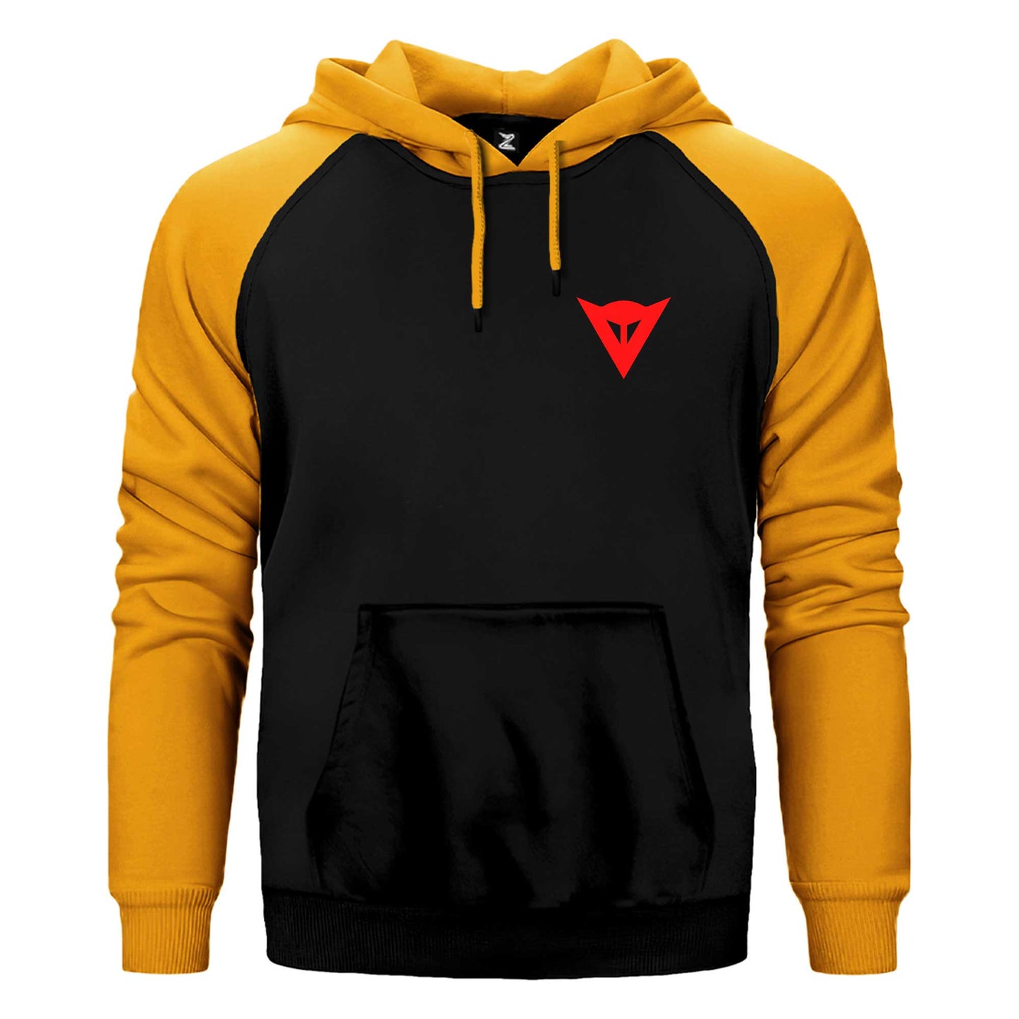 Dainese Red Logo Çift Renk Reglan Kol Sweatshirt / Hoodie