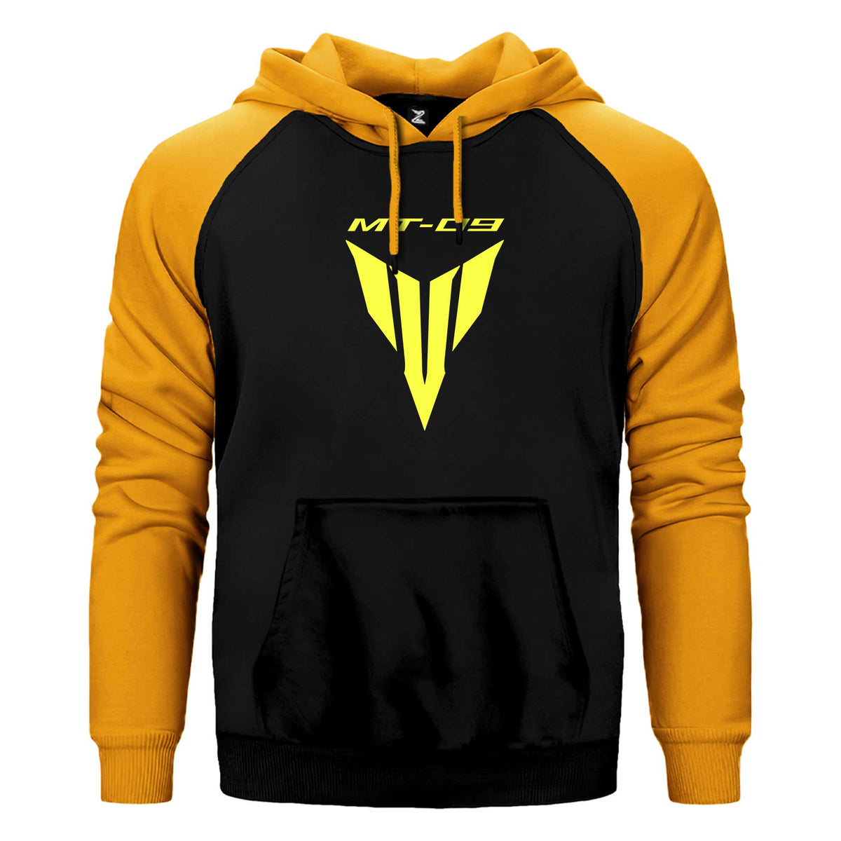 Yamaha MT 09 Logo Text Çift Renk Reglan Kol Sweatshirt / Hoodie