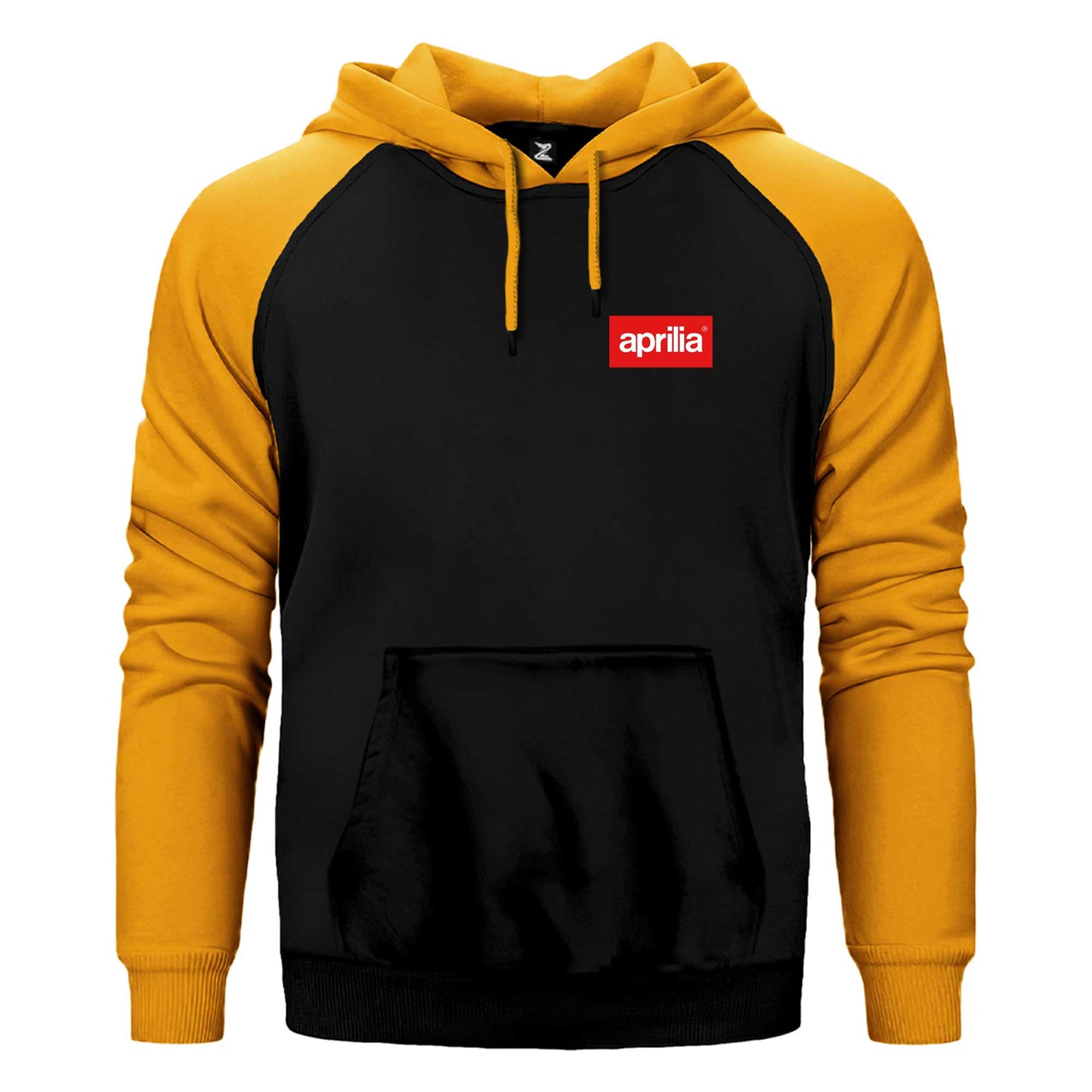 Aprilla Logo Çift Renk Reglan Kol Sweatshirt / Hoodie