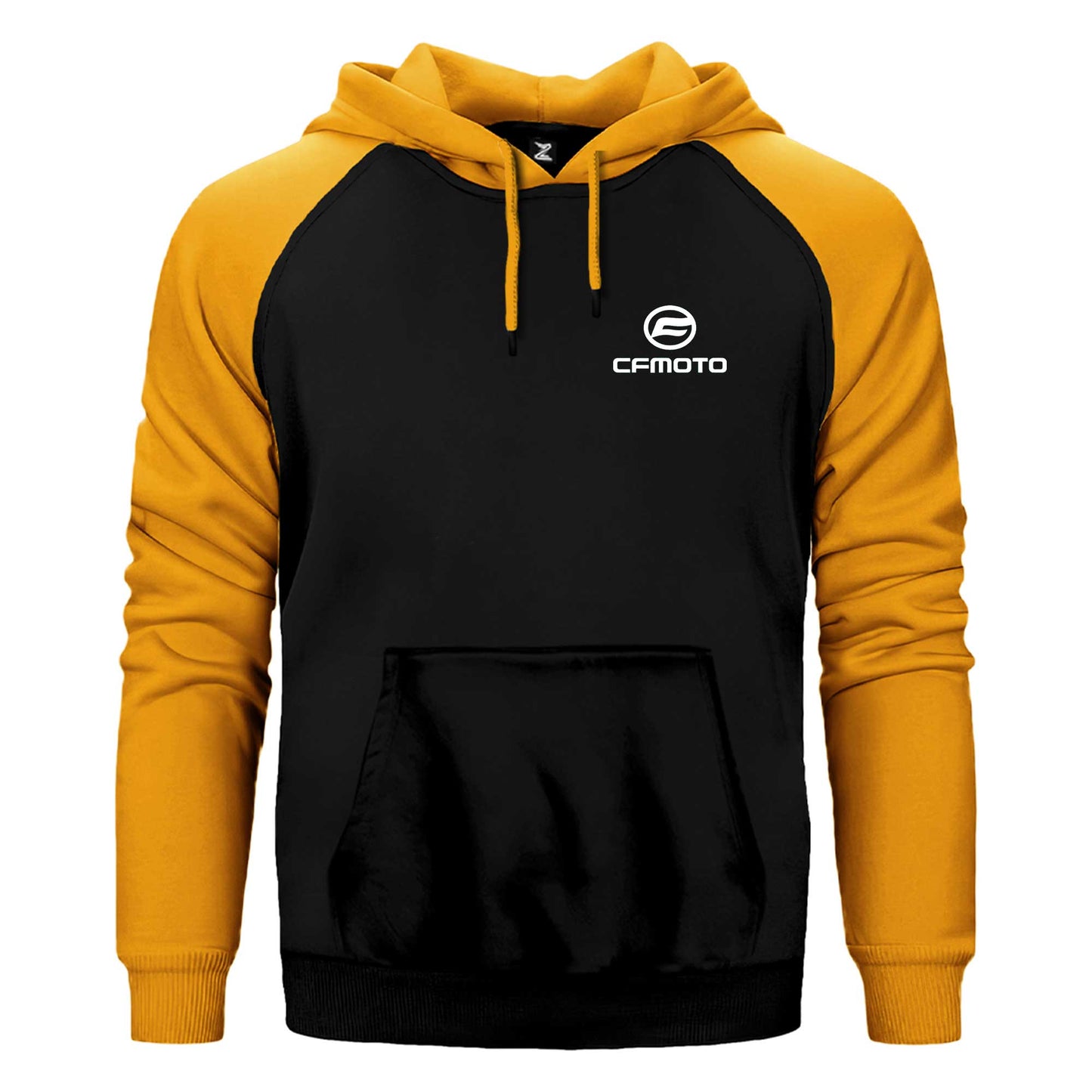 CFMOTO Logo White Çift Renk Reglan Kol Sweatshirt / Hoodie