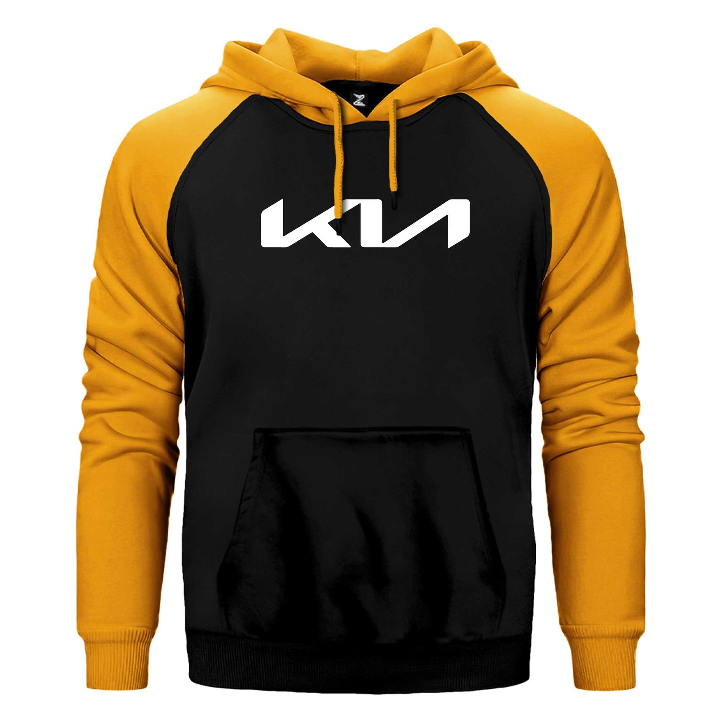 Kia New Logo Çift Renk Reglan Kol Sweatshirt / Hoodie