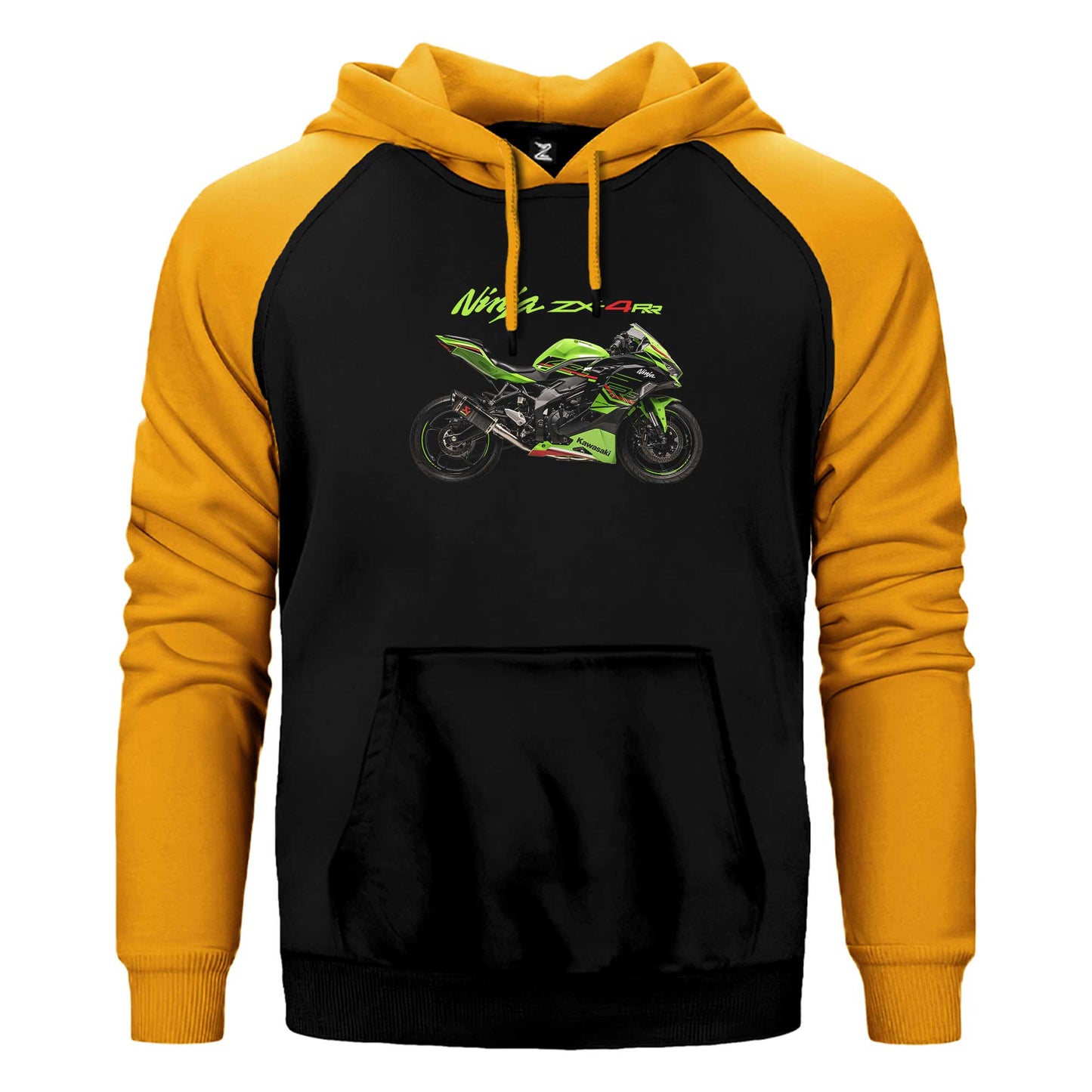 Kawasaki Ninja ZX4RR Çift Renk Reglan Kol Sweatshirt / Hoodie