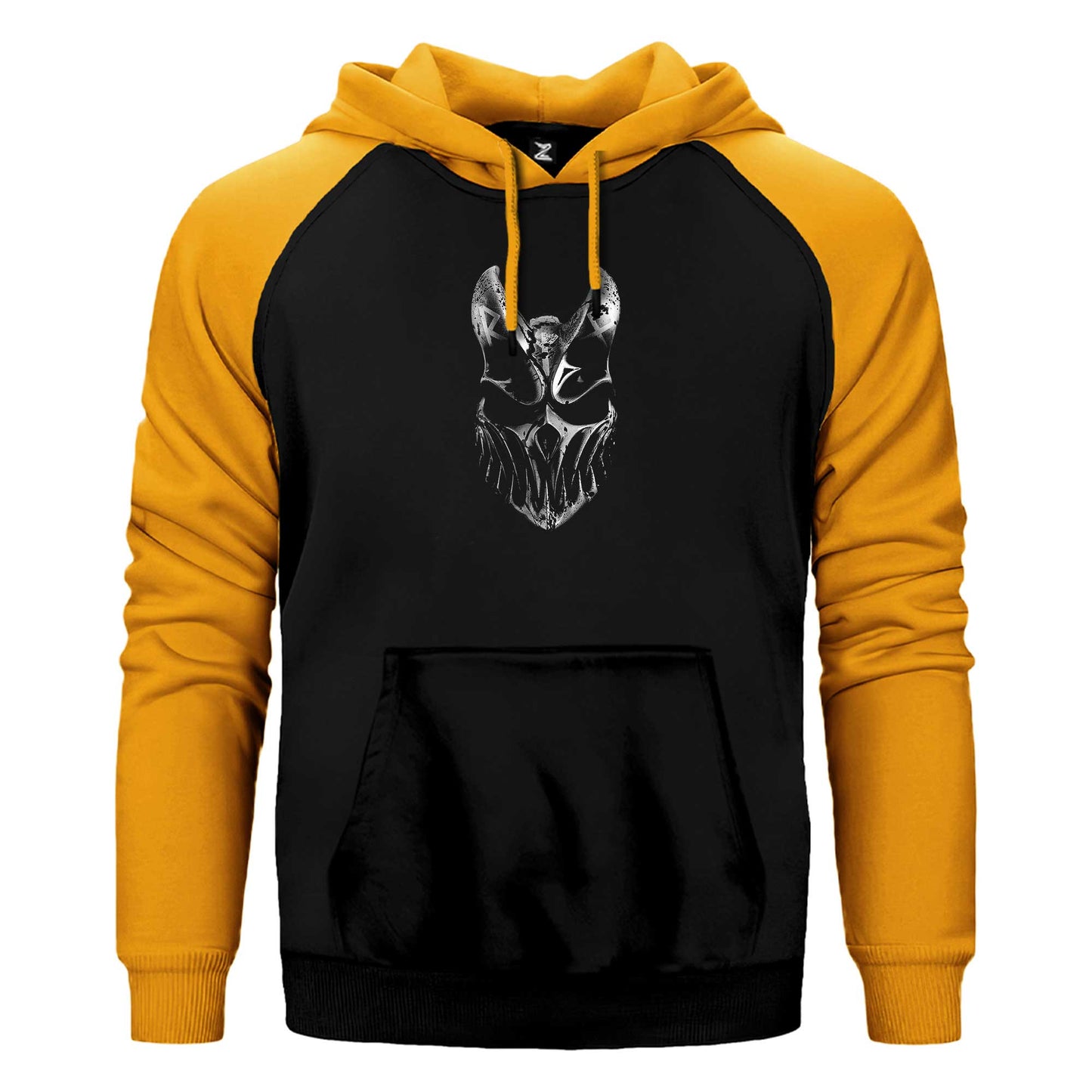 Slaughter To Prevail Silvermask Çift Renk Reglan Kol Sweatshirt / Hoodie