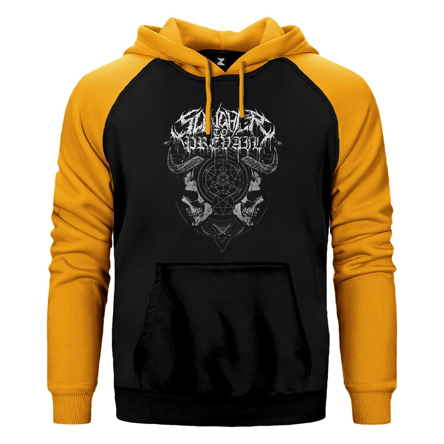 Slaughter To Prevail Sigil of the Abyss Çift Renk Reglan Kol Sweatshirt / Hoodie