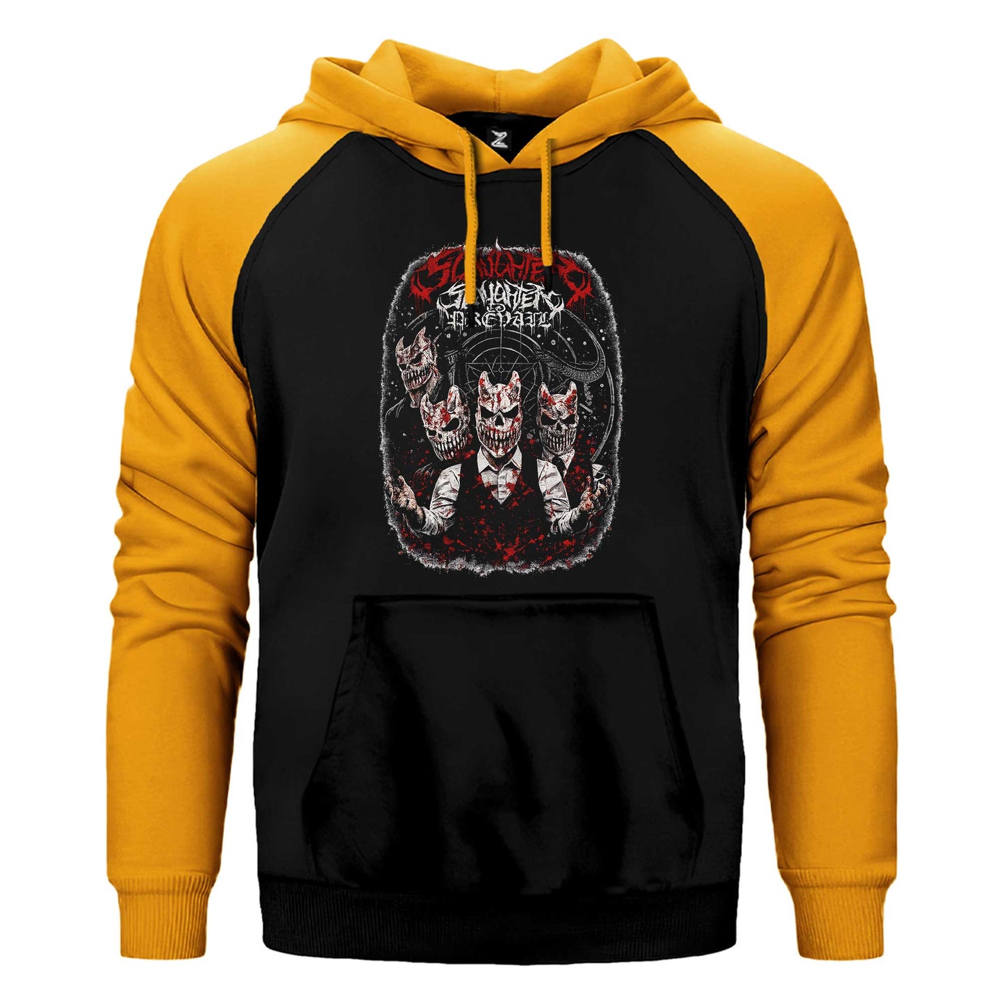 Slaughter To Prevail Coterie of Darkness Çift Renk Reglan Kol Sweatshirt / Hoodie