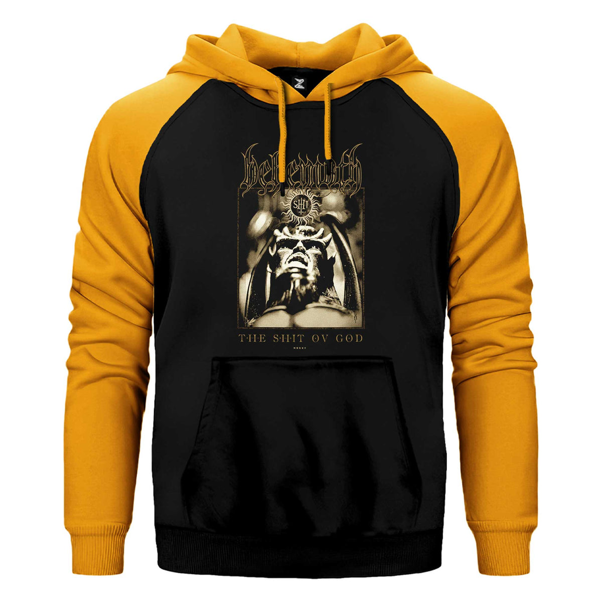 Behemoth The Shit Ov God Çift Renk Reglan Kol Sweatshirt / Hoodie