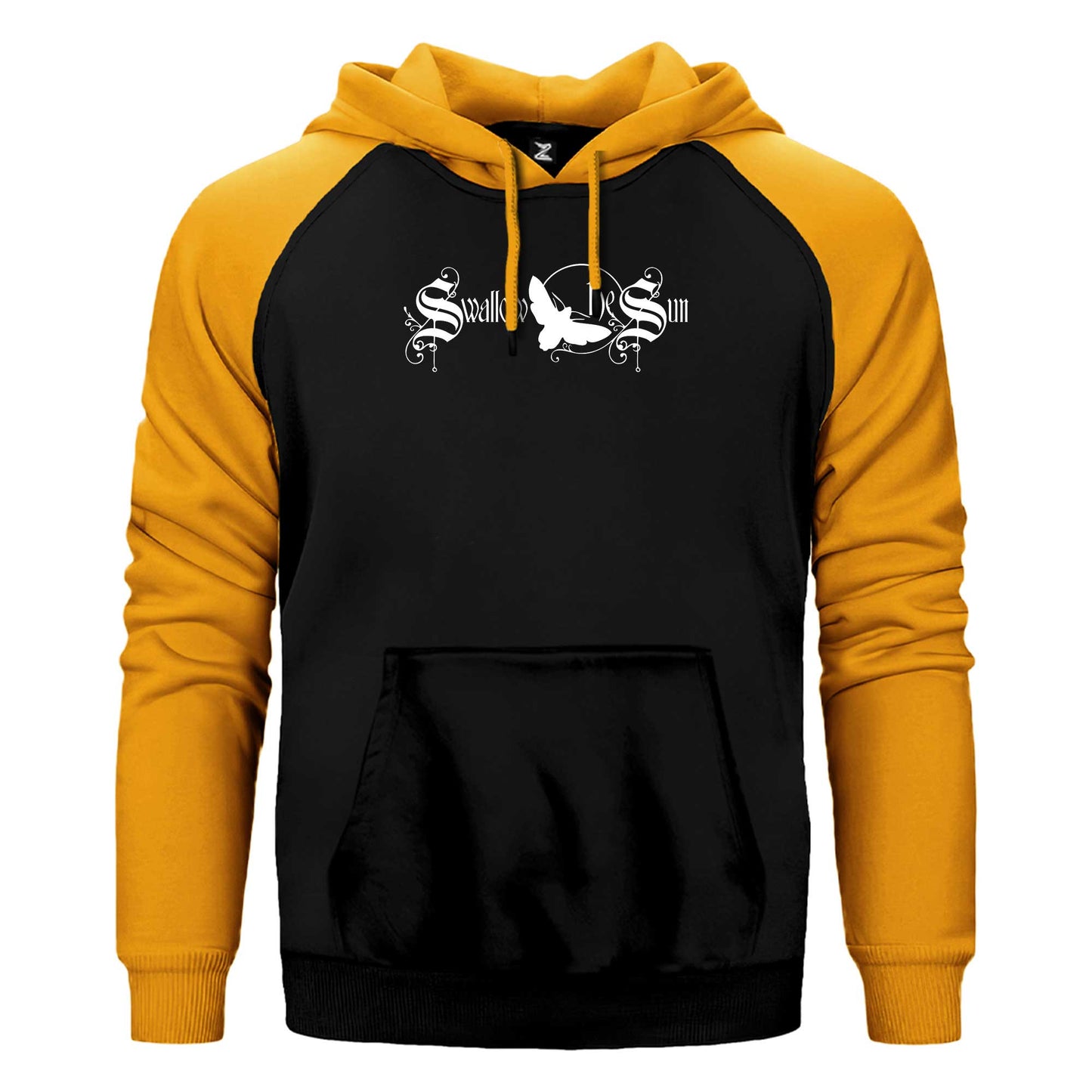 Swallow The Sun Logo Çift Renk Reglan Kol Sweatshirt / Hoodie